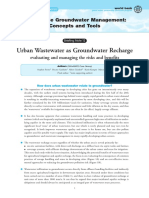 Urban Wastewater and Groundwater Recharge