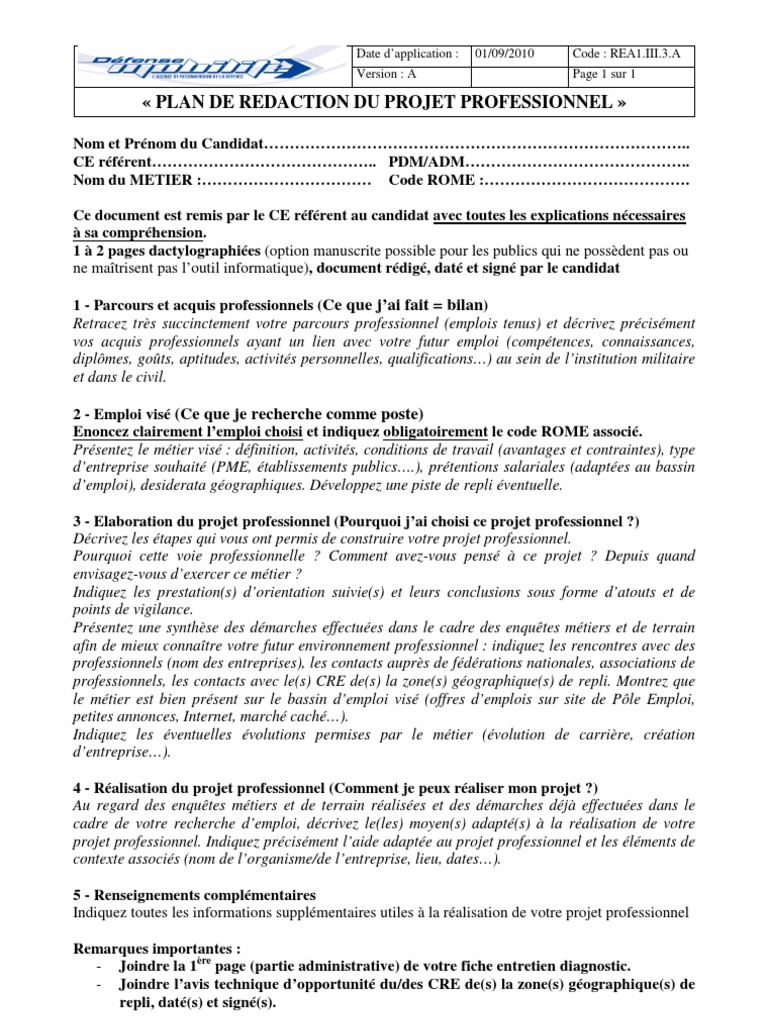 Exemple De Plan De Travail D Un Projet