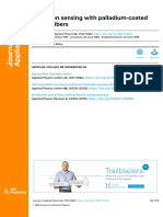 Hydrogen Sensing With PaUadium .. Coated Optical Fibers