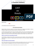 GST On Hotel & Tourism Industry - FinancePost