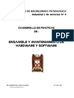 Ensamble Y Mantenimiento de Hardware Y Software: Cuadernillo de Practicas DE