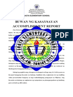 Buwan NG Kasaysayan Accomplishment Report: Lugta Elementary School