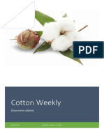 Cotton Weekly 10/10: Prices end marginally lower amid volatility