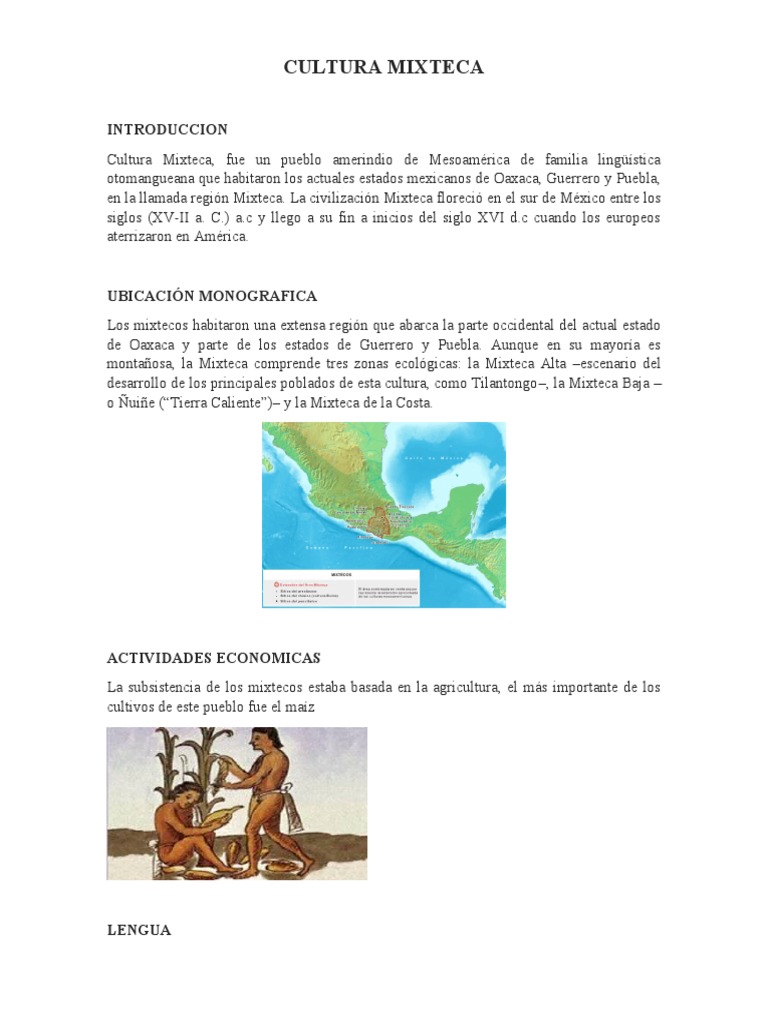 Cultura Mixteca PDF