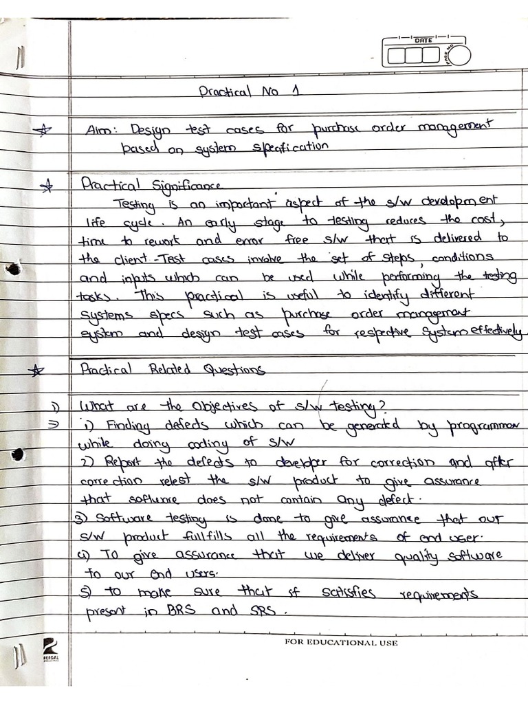 ST Practical 1 To 3 | PDF