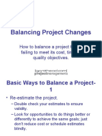 Balancing Projects When Costs Rise