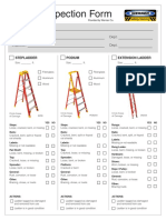 2018 Werner Ladder Safety Inspection Form