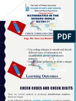 Check Codes and Check Digits