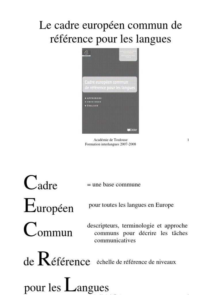 CECRL | PDF