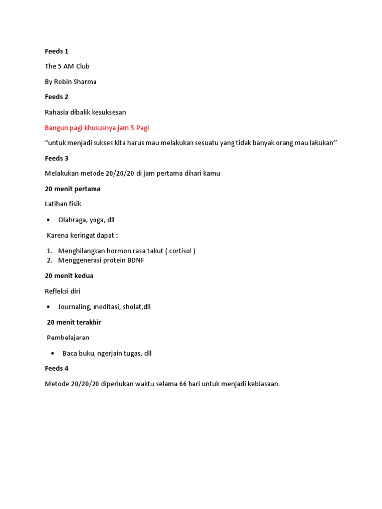 Share The 5 AM Club PDF