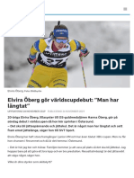Elvira Öberg Gör Världscupdebut: "Man Har Längtat" - SVT Sport