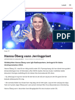 Hanna Öberg Vann Jerringpriset - SVT Nyheter