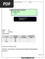 2technology 2018 Grade 8 Memo