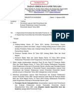 FT.133 D32.K.316 - KADISKOMINFO DAN KAB KOTA - Permintaan Laporan Hasil Pemantauan Dan Evaluasi Persandian
