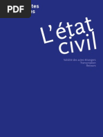 Etat-Civil Conjoints de Français Transcription Recours Validité Des Actes Étrangers Dossier GISTI Juillet 2011