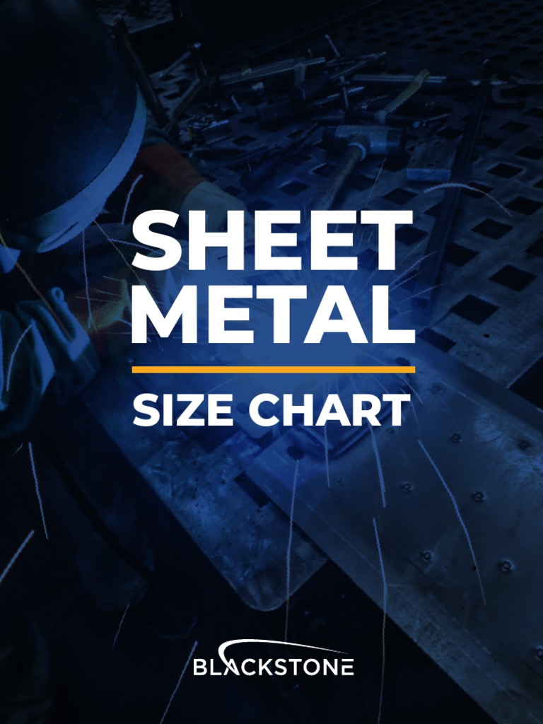 BLACKSTONE Chart Sheet Metal Sizes 2 PDF