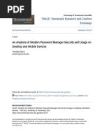 An Analysis of Modern Password Manager Security and Usage On Desk