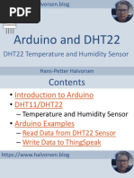 Arduino and DHT22 Temperature and Humidity Sensor