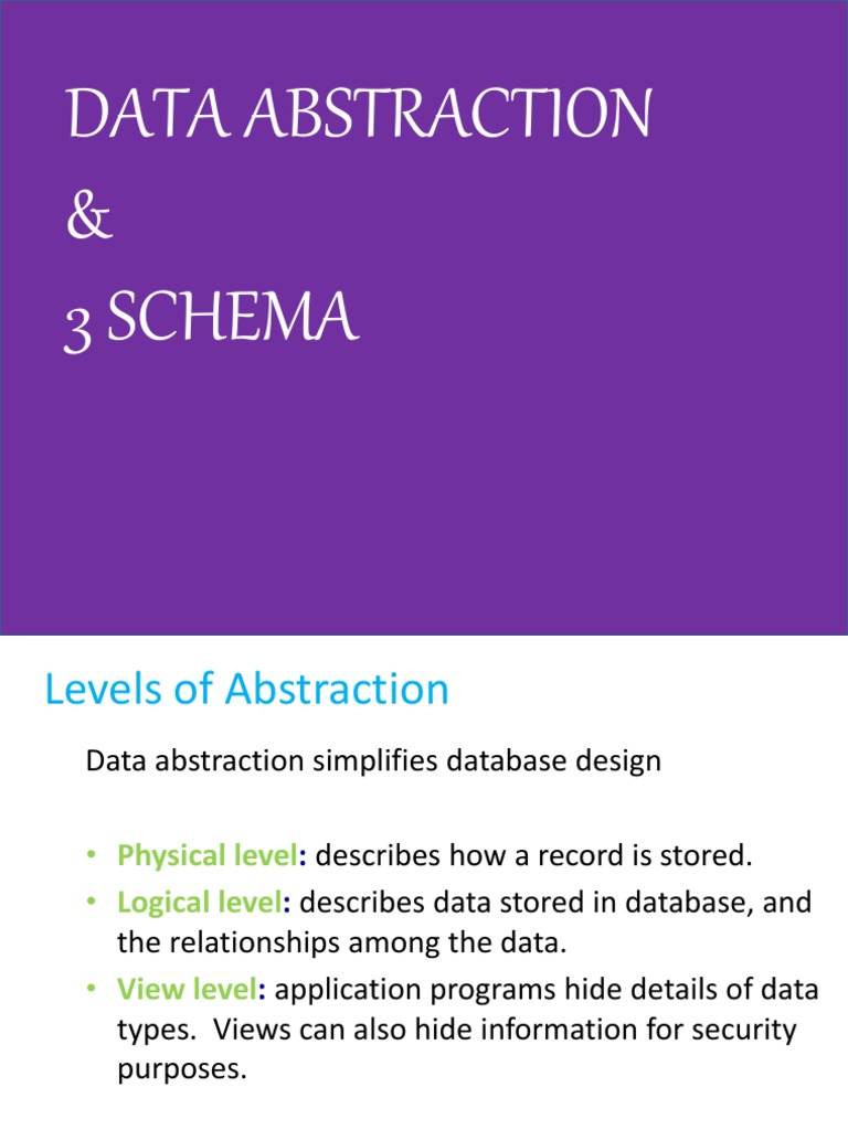 Abstraction and 3schema | PDF