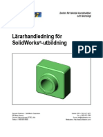 Lärarhandledning För SolidWork