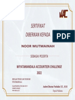 Certificate of Achievement 