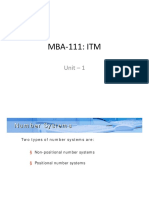 MBA-111 Guide to Number Systems: Binary, Decimal, Octal & Hexadecimal