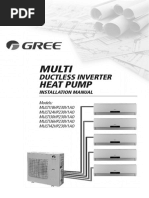 Gree MULTI DUCTLESS INVERTER HEAT Pump Installation-Manual