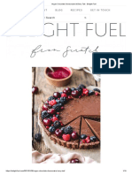 Vegan Chocolate Cheesecake & Berry Tart - Delight Fuel