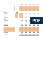 Revenue Projection Template v 1.00 Golf