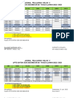 Jadwal Pelajaran Kls V