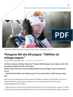 Thingnes Bö Ska Bli Pappa: "Hälften Så Många Segrar" - SVT Sport