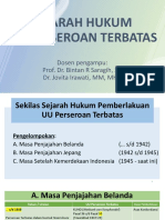 SEJARAH HUKUM PT