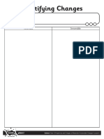 Differentiated Identifying Changes Activity Sheet