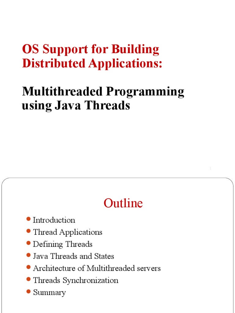 Java Multithreading for Distributed Apps | PDF | Process (Computing ...