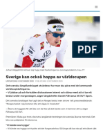 Sverige Kan Också Hoppa Av Världscupen - SVT Sport