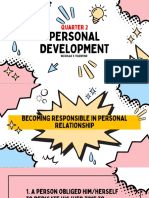 Lesson 19 BECOMING RESPONSIBLE IN PERSONAL RELATIONSHIPS