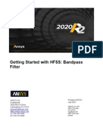 HFSS Bandpass Filter