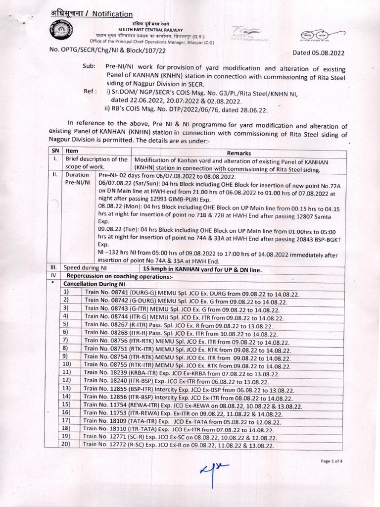 KNHN Notification 0001 | PDF