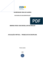 UNIVERSIDADE VEIGA DE ALMEIDA - TRABALHO DE TEORIAS DAS ORGANIZAÇÕES Ok