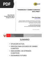 Tendencias y Cambio Climatico en El Peru