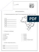 Teste de Geografia 4 Bi