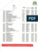 Lista de Precios Finca Octubre 14 de 2022