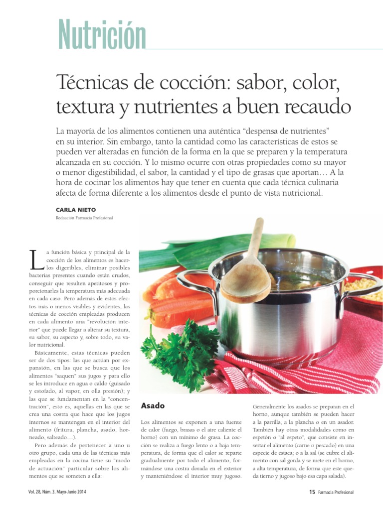 Métodos de Cocción de Alimentos | PDF | Cocinando | Alimentos