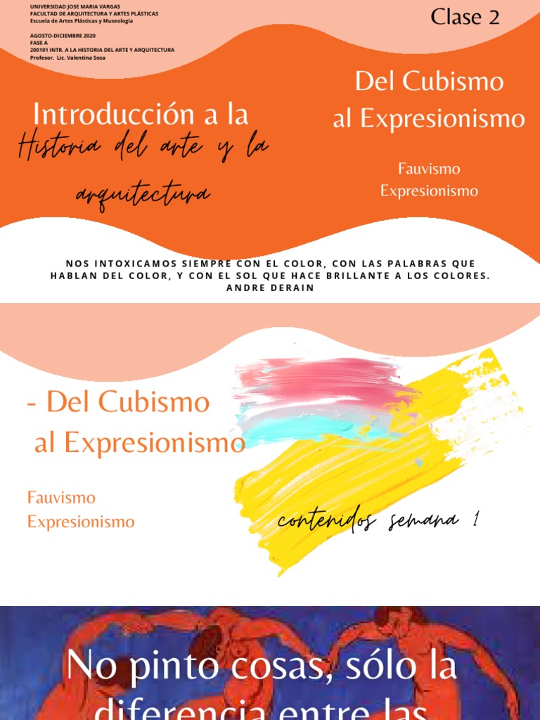 Clase 2 Historia Del Arte y La Arquitectura | PDF | Expresionismo ...