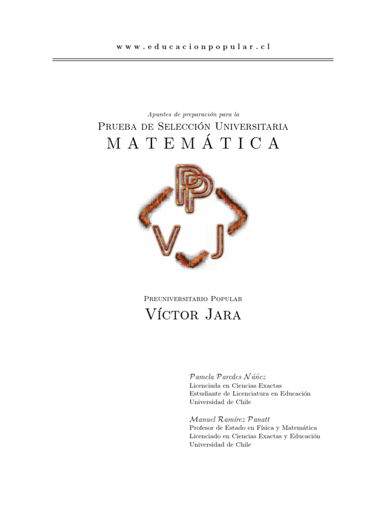 Apuntes de Preparación para La PSU Matemática | PDF | Fracción