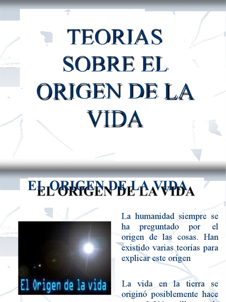 Teorias Origen de La Vida | PDF