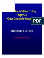Intro to Software Testing Ch 2 Graph Coverage