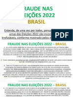 Fraude nas Eleições 2022 - Brasil. Conclusões & Resumo.