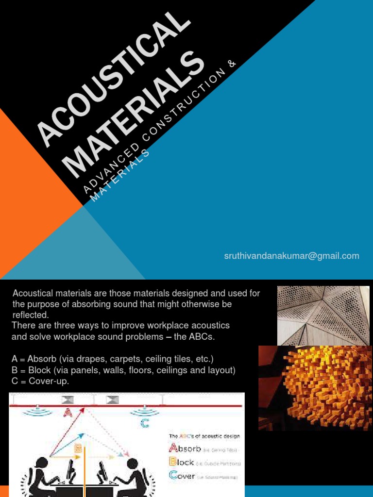 Understanding Acoustical Materials | PDF | Building Engineering | Materials