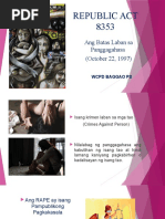 RA 11313 - Safe Spaces Act - Tagalog | PDF